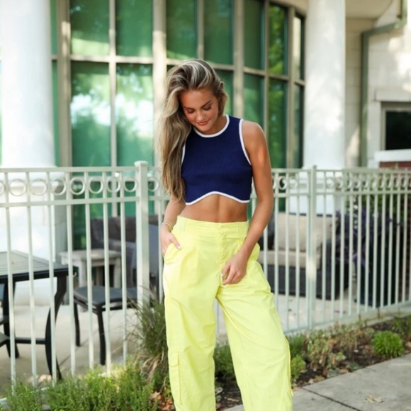 NEW Free People Mesmerize Me Cargo Pants - Afterglow - Picture 1 of 7